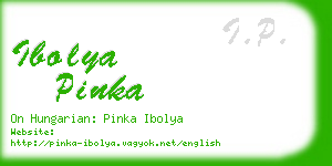 ibolya pinka business card